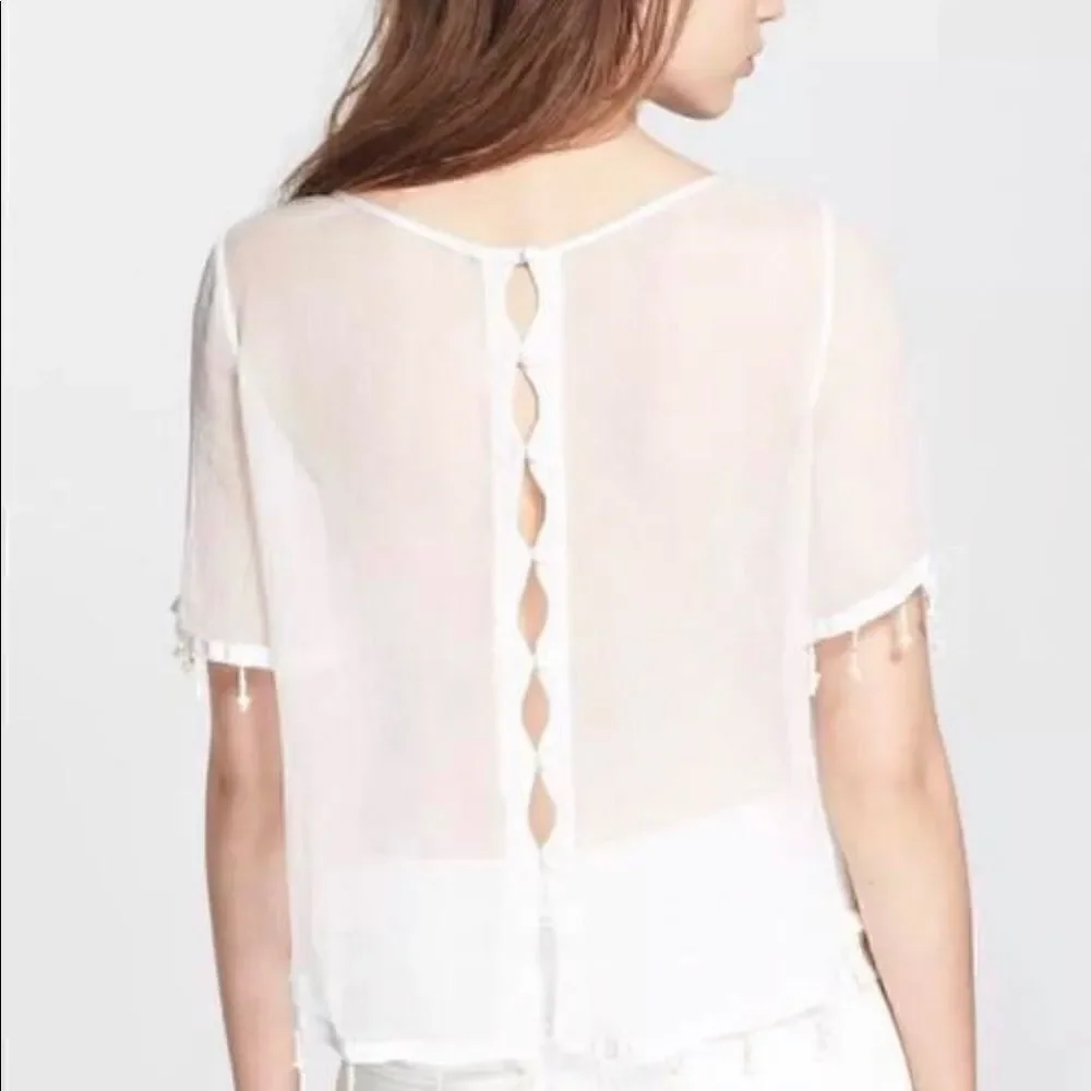 Pristine Free People Embellished Top